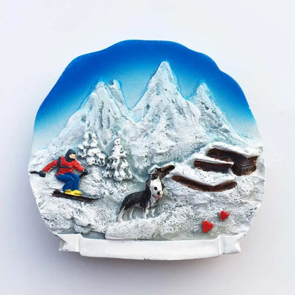 Europe Switzerland 3D Fridge Magnets Tourism Souvenir Refrigerator Magnets Sticker Collection Handicraft Decoration Articles