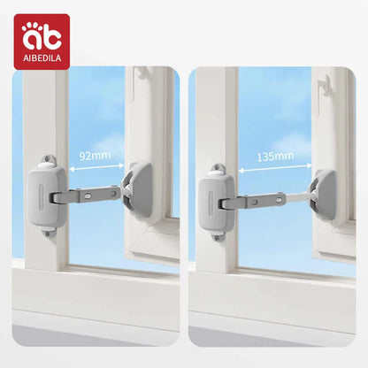 AIBEDILA Window safety door lock buckle childen protection high-rise anti fall windproof fixed limiter for window opening