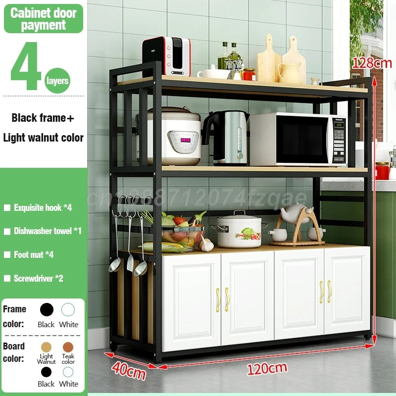 Kitchen  Islands Shelf  Storage Rack Home Organizer Cabinet Furniture With Non-slip Feet For Kitchens Complete Cabinets