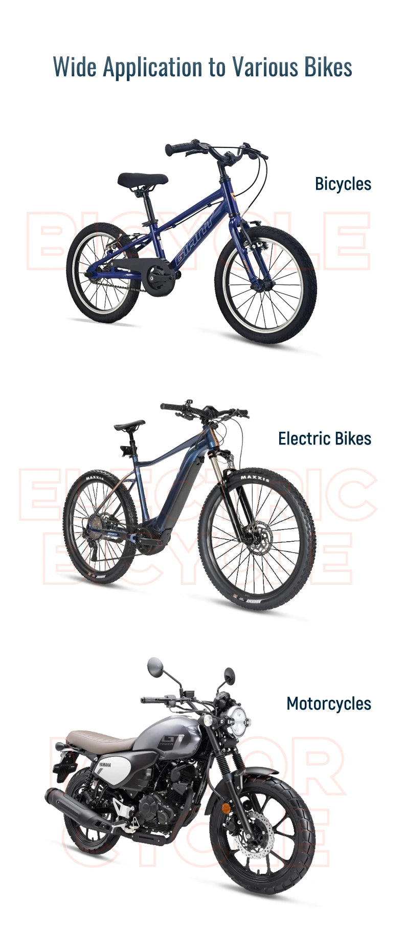 Magnetic Bike & Motorcycle Phone Mount - Universal Smartphone Holder with GPS Support, Secure Magnetic Attachment for Cycling