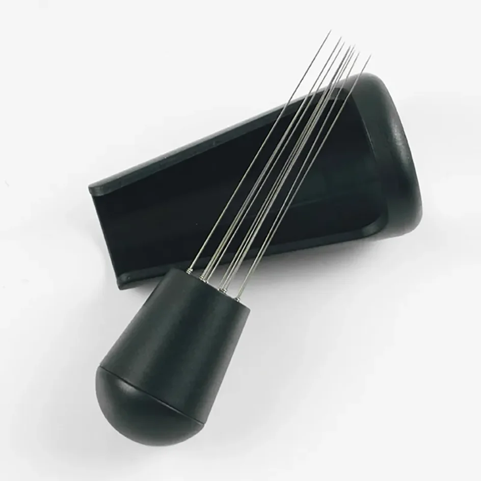 Espresso Coffee Stirrer Coffee Stirring Tool Coffee Powder Stirrer Needle Distributor Wood Handle Barista Hand Distribution Tool
