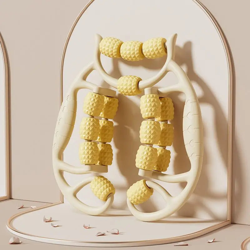 18 Rounds Massage Roller of Circular Leg Slimming Leg Massager Muscle Stretching Equipment Circular Leg Clamp