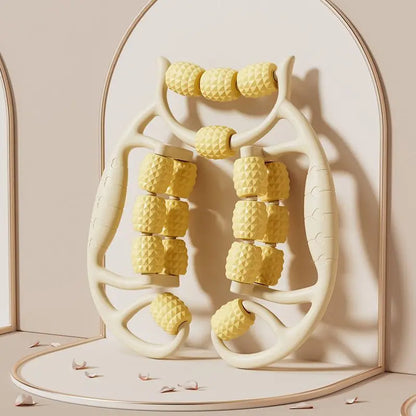 18 Rounds Massage Roller of Circular Leg Slimming Leg Massager Muscle Stretching Equipment Circular Leg Clamp