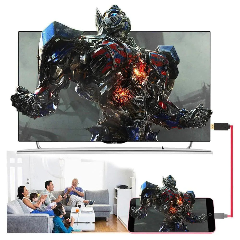 MHL Micro USB to HDMI 1080P HD TV Cable Adapter for Android Phones 2m