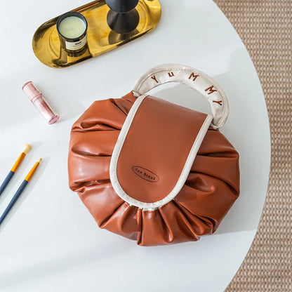 Travel Toiletry Makeup Bag   Drawstring Waterproof Large Capacity Portable Storage Bag