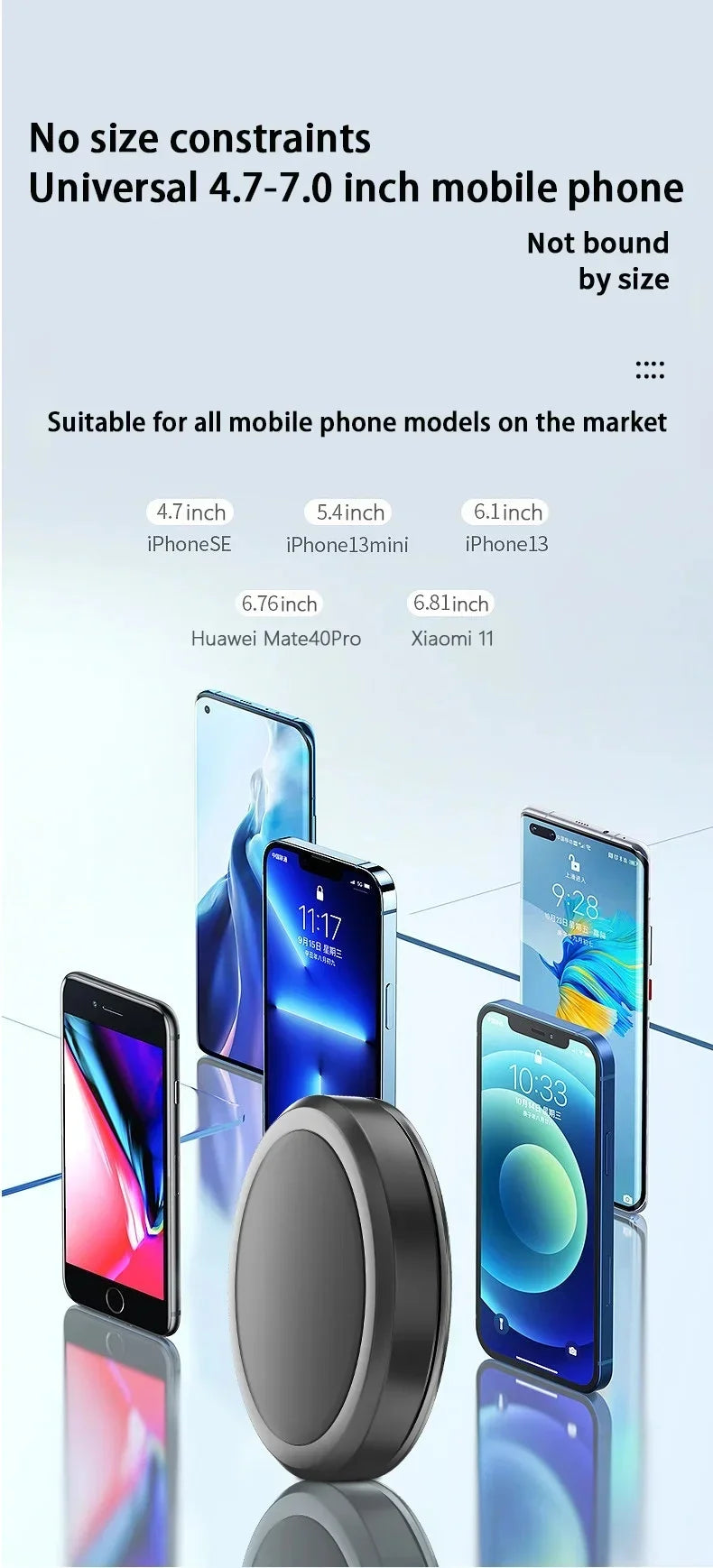 New Magnetic Car Phone Holder Mount Without Gravity Mobile Cell GPS Magnet Suction Support In Car Bracket Stand For All Phones