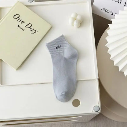 5 pairs of short sports socks for one sale, comfortable and breathable short socks sock