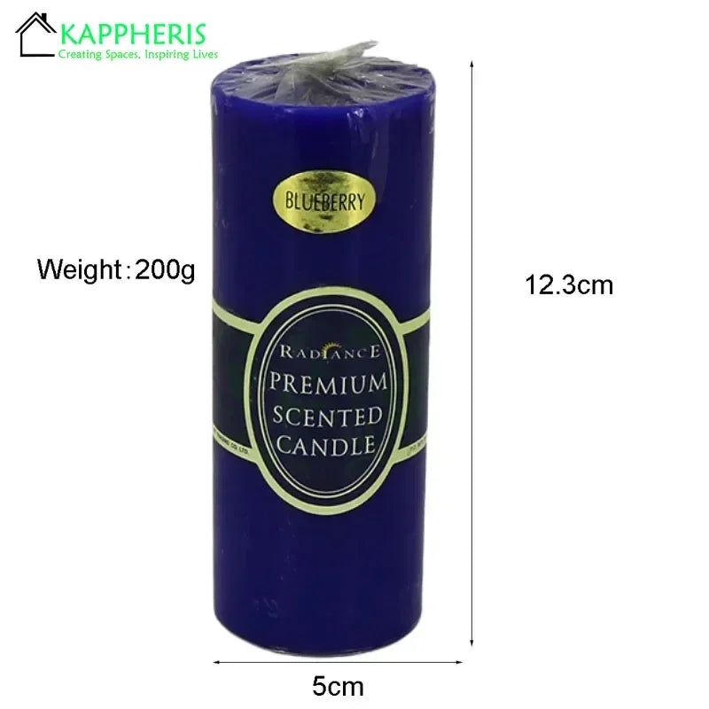 Flameless Pillar Candles Black Red Yellow Scented Candles Large Soy Wax Prayer Church Candles Aromatherapy