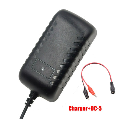 12.6V 2A Li-ion battery charger for 10.8v 11.1v battery 3S 18650 battery pack connector DC5525