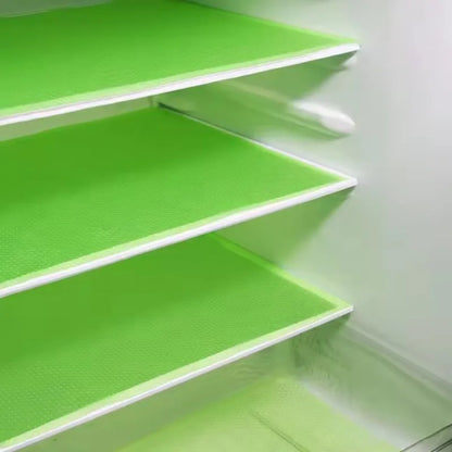 4PCS Refrigerator Pad Home Kitchen Placemat Drawer Shoe Cabinet Shelves Waterproof Dustproof Can Be Cut Fridge Pad