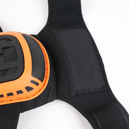 Knee Pads Heavy Duty Gel Knee Pads Professional Gel Cushion Knee Pads for Flooring, Gardening, Fits Men and Women, Orange Black