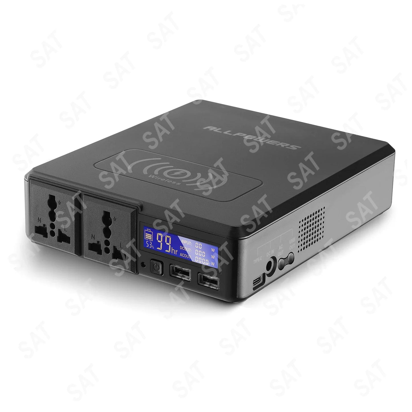 For ALLPOWERS Solar Powerbank 154Wh 41600mAh  External Battery Charger, Powerstation 200W Portable Generator Emergency Power