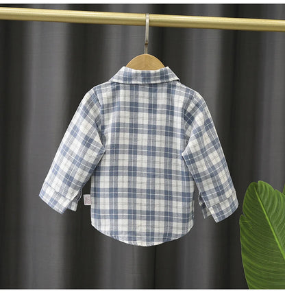 IENENS Baby Shirt Clothes Spring Thin Shirts Toddler Infant Boy Long Sleeve Tees Tops 1 2 3 4 Years Kids  Cotton Shirt
