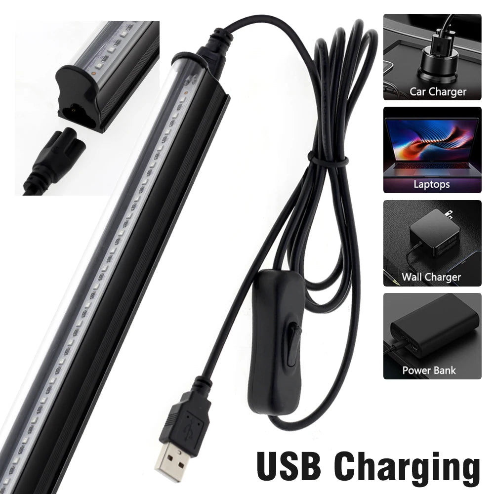 5V 395nm UV LED Tube Light For Black Light Bar Light Effect Party Light Stage Lighting DC5V USB Tube Light