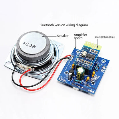 Mini Bluetooth Speaker Making Kit Small Audio Parts Electronic DIY Power Amplifier Mobile Speaker Electronic Kit Soldering