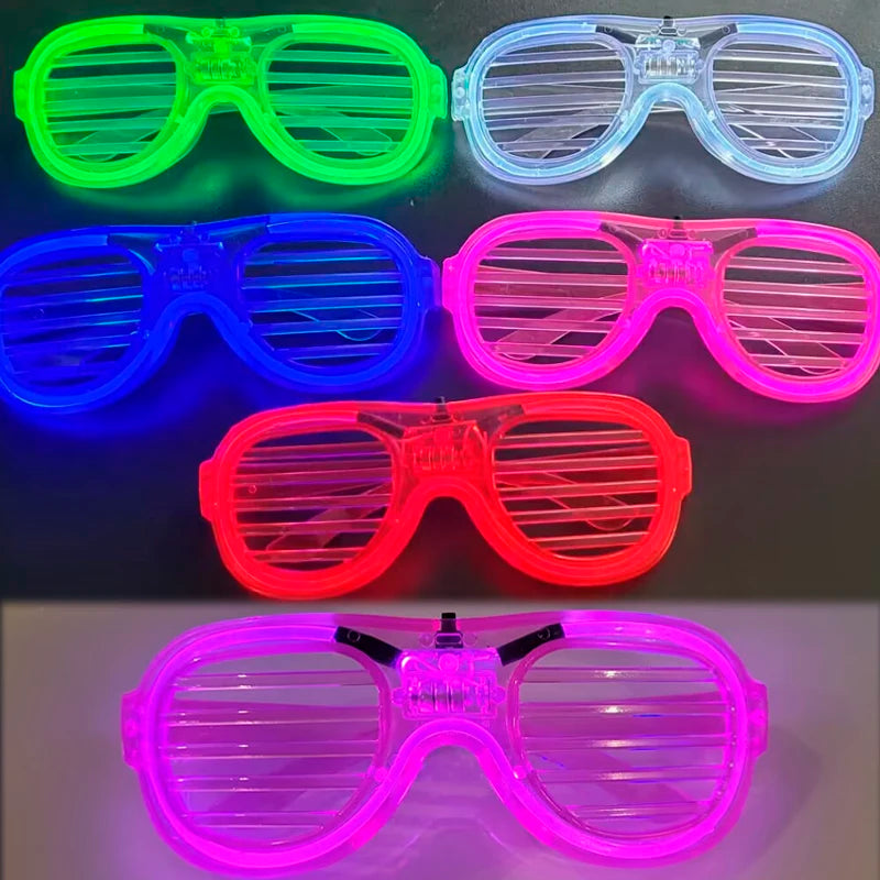 1 Pc Party Glow in the Dark Glasses Light Up LED Glasses Neon Party Favors Sunglasses Party Decor Party Supplies