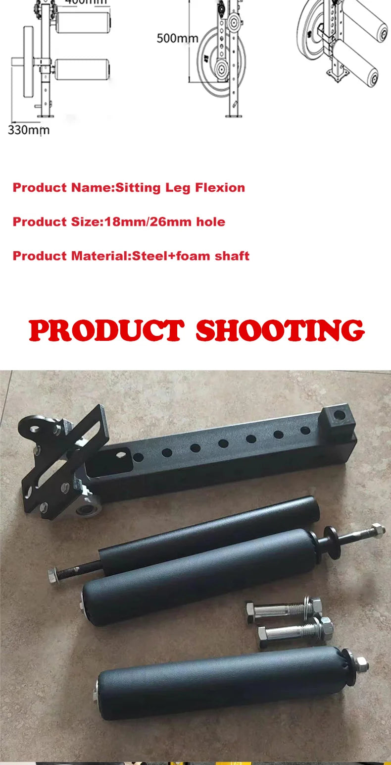 Seated Leg Extension and Curl Machine for Effective Leg Muscle Training Adjustable Leg Extension Attachment Leg Fitness