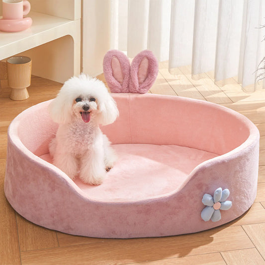 Pet Bed Detachable Washable Dog Sleeping Bed Soft Comfortable Warm Cat Bed for Four Seasons Soft Pet Bed