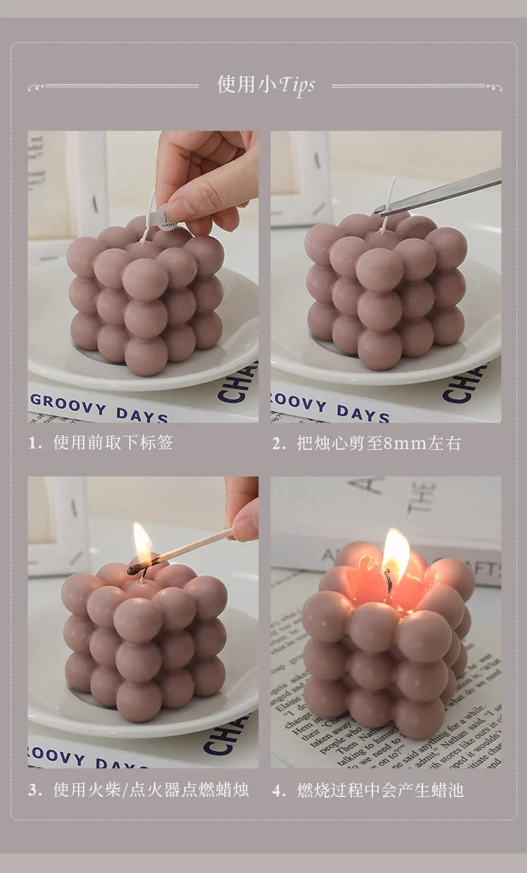 Peony Scented Candles, Handmade DIY Mini Floral Candles for Valentine's Day Gifts