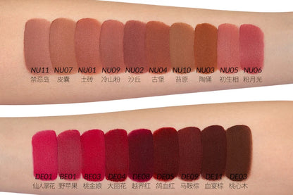 Kaleidos Lipstick Lip Cream Matte Velvet Nude Colours Lip Mud Waterproof Lip Gloss Long Lasting Lip Stain