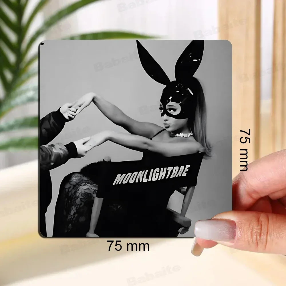 Singer A-Ariana Grande Fridge  Magnet Personalized Fridge Magnet Square Shape Fridge Refrigerator Wall Door Decoration