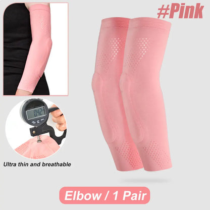 1 Pair Sports Ultra-thin Knee Pads Volleyball Extreme Sports Kneepad Brace Elbow Support Dancing Yoga Elastic Gym Knee Protector