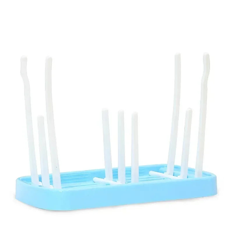 Bottle Dry Rack Baby Bottle Drain Drying Racks Blue Pink Baby Bottle Cleaning Dryer Drainer Storage Drying Rack