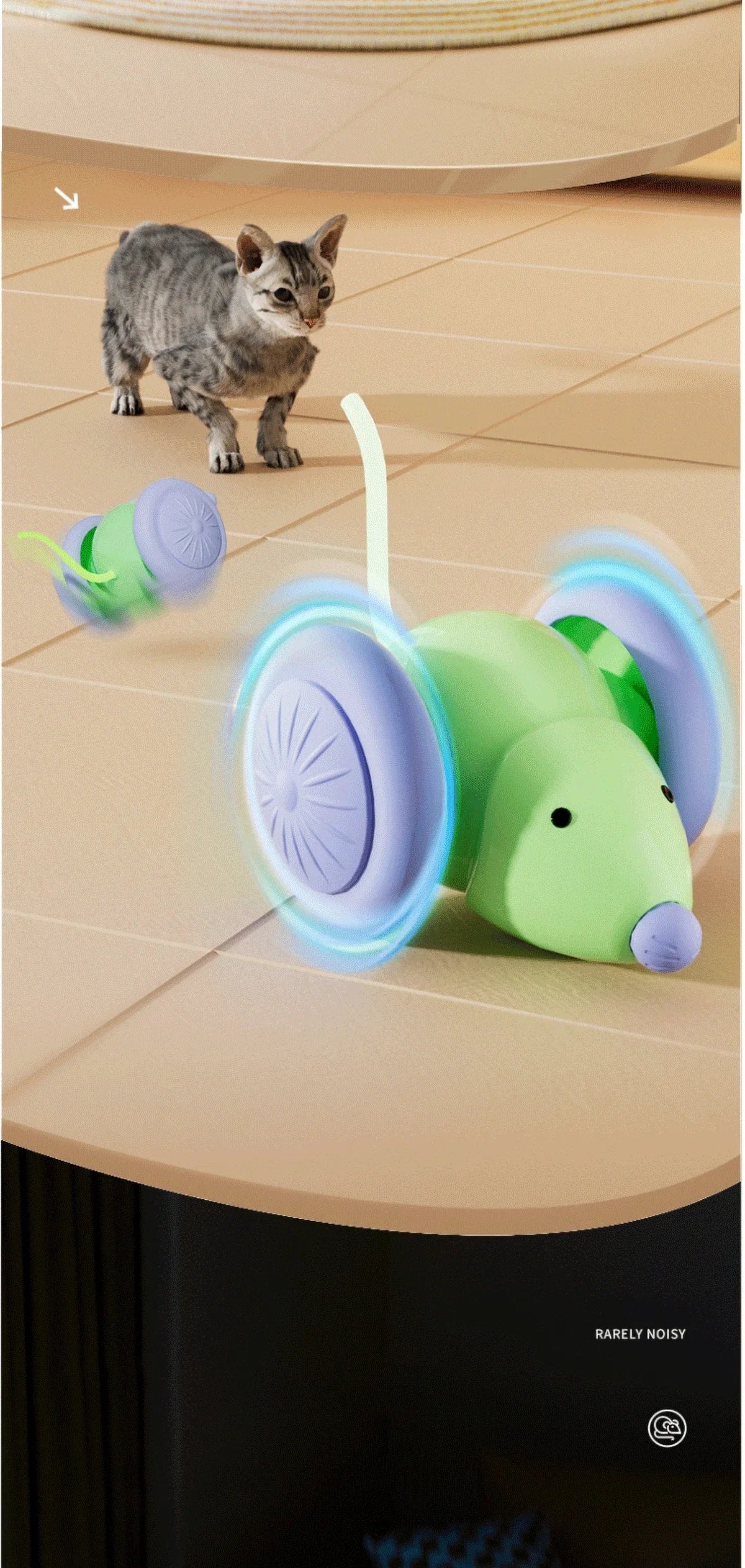 Nteractive Cat Toys For Indoor Cats With Upgraded Rechargeable Control Smart Automatic Moving Cat Toys Kitten Toys