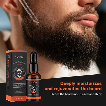 Natural Beard Balm And Beard Oil Moisturizing Smoothing Soften Beard Wax Cream Reduce Frizz And Split Ends Hair Care Essence Oil