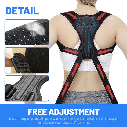 Posture Corrector for Men & Women (1PC) - Adjustable Back Brace for Shoulder Pain Relief & Instant Posture Improvement
