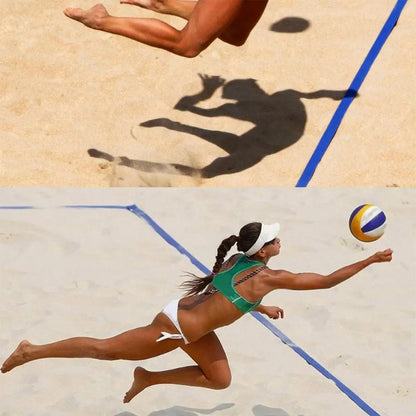 Beach Volleyball Lines Heavy Duty Court Boundary Lines Portable Sports Supplies Reusable Outdoor Play Accessories For Daily