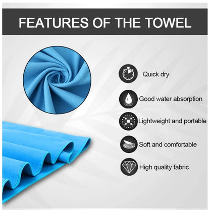 Beach Towel Oversized,Thick Sand Free Microfiber Quick Dry Towel 31.5”x71”, Super Absorbent Soft Swim BeachTowels for Men, Women