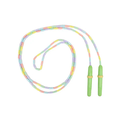 Rope Skipping Colorful Soft Beads Beaded Skipping Jump Rope For Kindergarten Pupil Choldren Beginners