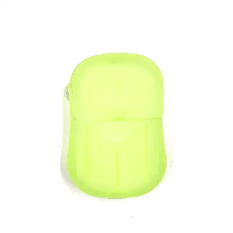 Outdoor travel disposable soap tablet box soap paper Portable hand washing tablet Small soap tablet mini soap sheet