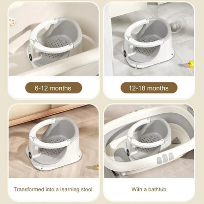 Bath Seats For Babies Sitting Up Baby Bath Tub Seat With Temperature Sensor Children Safety Shower Assistance Supplies For Home