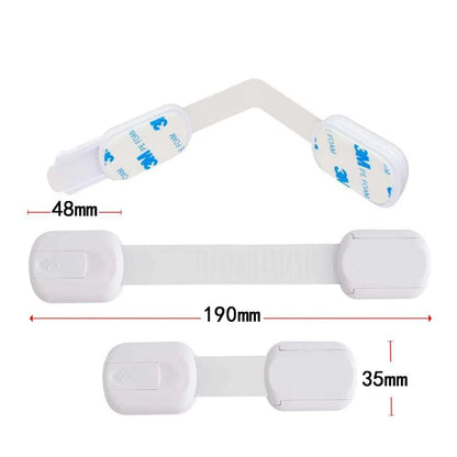 3Pcs Child Lock Protection for Locking Cabinet Cupboard Drawers Refrigerator Oven Toilet Trash Can Doors Children's Safety Kids