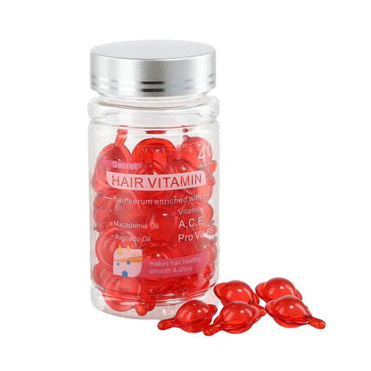 Smooth Silky Hair Vitamin Capsule Keratin Complex Oil Hair Care Repair Damaged Hair Serum Nourishing Moroccan Hair Oil