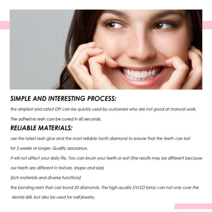 Tooth Gems Teeth Gems Teeth Gems With Glues and Light Teeth Jewelry