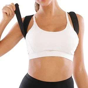 1 Pc Adjustable Posture Corrector With Breathable Upper Back Support Relieves Neck Shoulder And Back Pain Hunchback Correction
