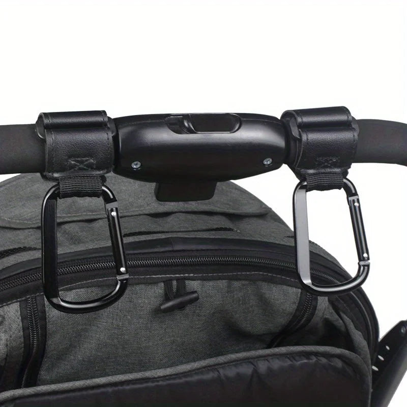 Universal Stroller Hooks Clip - Heavy Duty Hanging Accessory for Diaper Bags, Compatible with Prams/Shopping Carts/Car Seats
