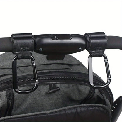 Universal Stroller Hooks Clip - Heavy Duty Hanging Accessory for Diaper Bags, Compatible with Prams/Shopping Carts/Car Seats