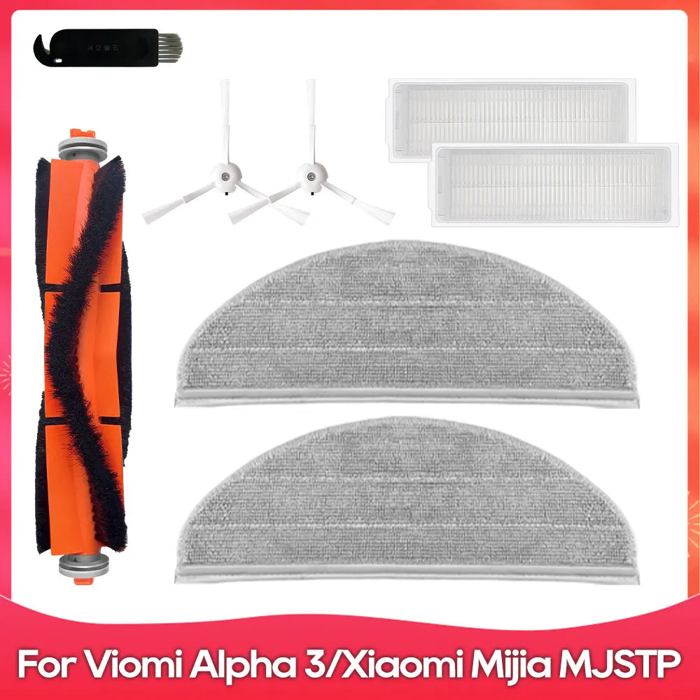 Compatible For ( Redroad G10 / Viomi Alpha 3 VXVC25 / MJSTP ) Roller Side Brush Filter Mop Robot Vacuums Accessory Part Spare