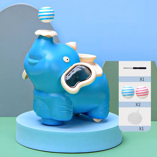 Electronic Elephant Blowing Ball Walking Toys Levitation Ball Robot Elephant Sprayer Humidifier Lighting Musical Spray Mist Toy