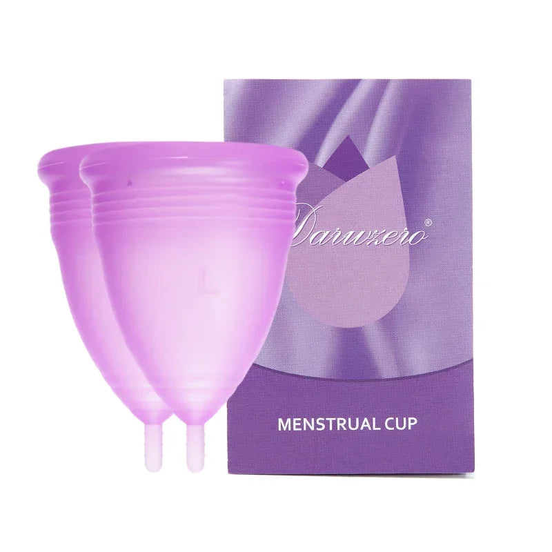 Deluxe Medical Grade Silicone Menstrua Cup Menstrual Period Cup Feminine Hygiene Menstrual Cup Women Lady for Menstrual Period