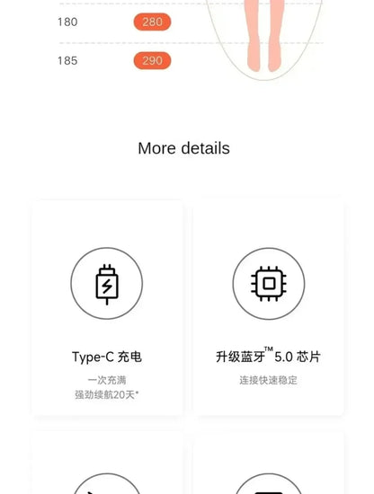 Xiaomi Mijia Smart Skipping Jump Rope XMSR-P803 Counter With Fit App Adjustable Calorie Calculation Sport Fitness Professional