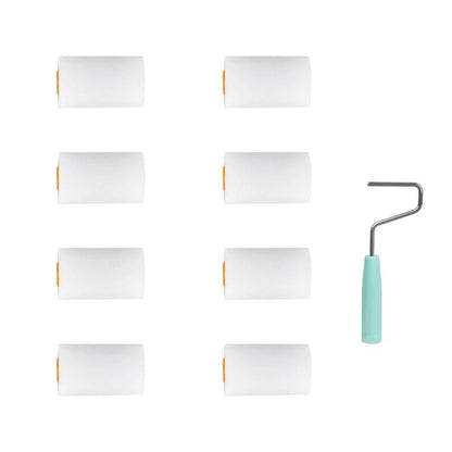 9pcs Paint Roller set Mini Foam Rollers Upgrades for Detailed Work & Small Areas 601A