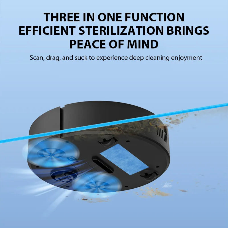 New Wireless Smart Robot Vacuum Cleaner Multifunctional Super Quiet Vacuuming Mopping Humidifying For Home Use Home Appliance