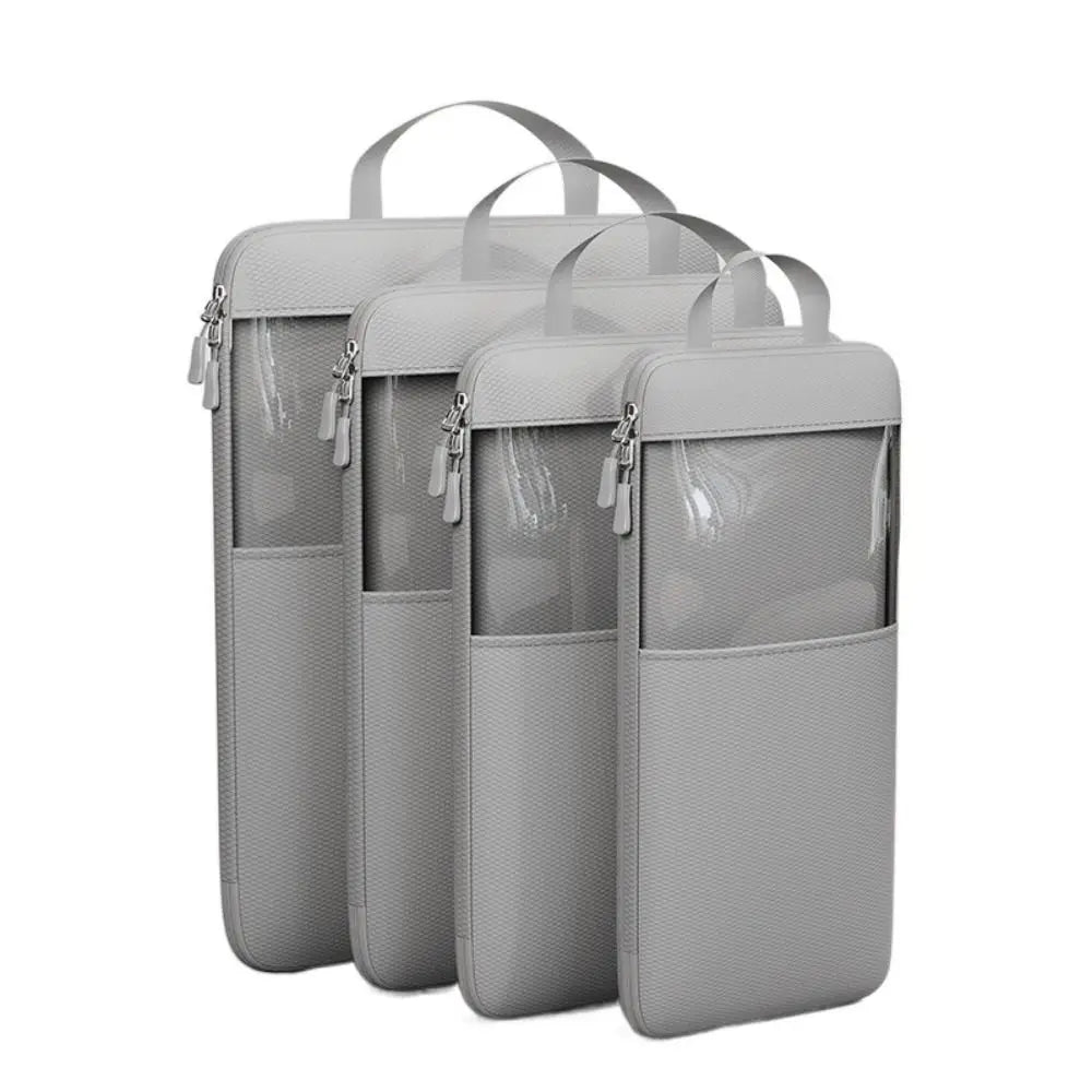 1/4Pcs Expandable Compression Packing Cubes Bag Multi-Sized Waterproof Travel Clothing Storage Bag Lightweight Dustproof