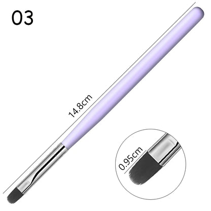 1-9PCS Nails Art Brush Pen 3D Tips Pattern Phototherapy Acrylic UV Gel Extension Builder Coating Painting Pen DIY Manicure Tools