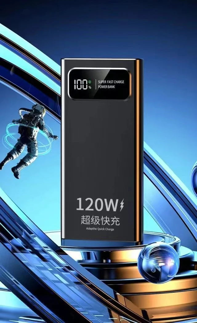 BCAK New 120W Power Bank 20000mAh Super Fast Charging Large Capacity Mobile Power Supply